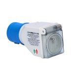 Adapter przejście wtyczka cee gniazdo 230v