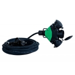 Przedłużacz rozgałęźnik budowlany IP44 10m czarny 3x2,5