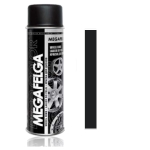 Farba do felg czarny satyna lakier akrylowy spray 500ml RAL 9005 MEGAFELGA CS