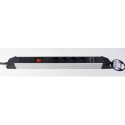 Listwa antyprzepięciowa 2x USB  4x gniazdo sieciowe 16A 3m
