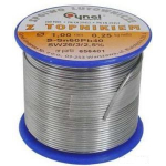 Cyna lutownicza spoiwo lutownicze topnikiem 1mm 250g SN60PB40 SN60PB40