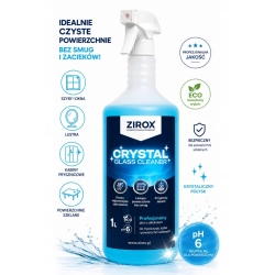 ZIROX Crystal Glass Cleaner — profesjonalny płyn do mycia szyb bez smug | biodegradowalny, pH 6, ECO
